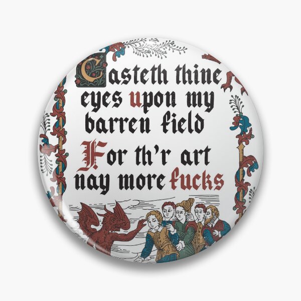 Item preview, No More F*cks Medieval Style - funny retro vintage English history  designed and sold by Nemons.