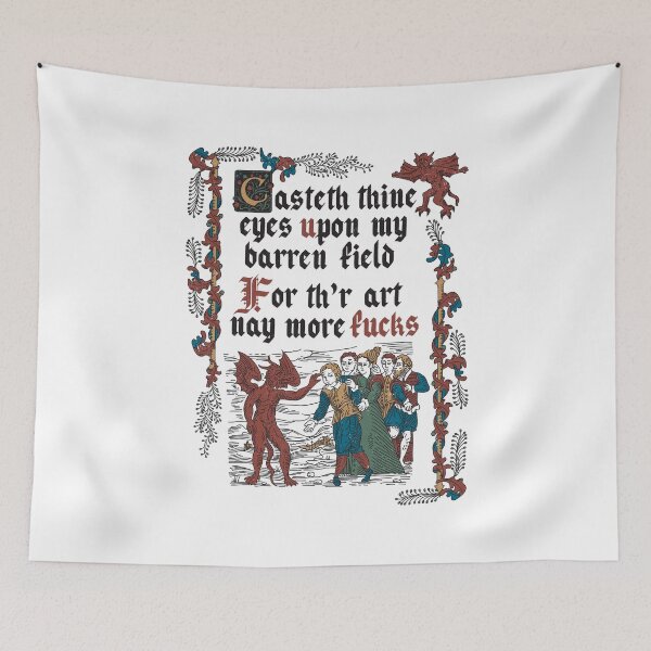 Item preview, No More F*cks Medieval Style - funny retro vintage English history  designed and sold by Nemons.