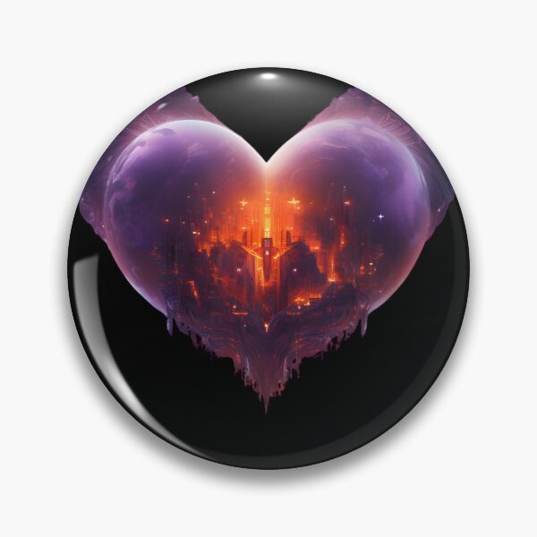 Item preview, Heart in space designed and sold by AI-Only Creations.
