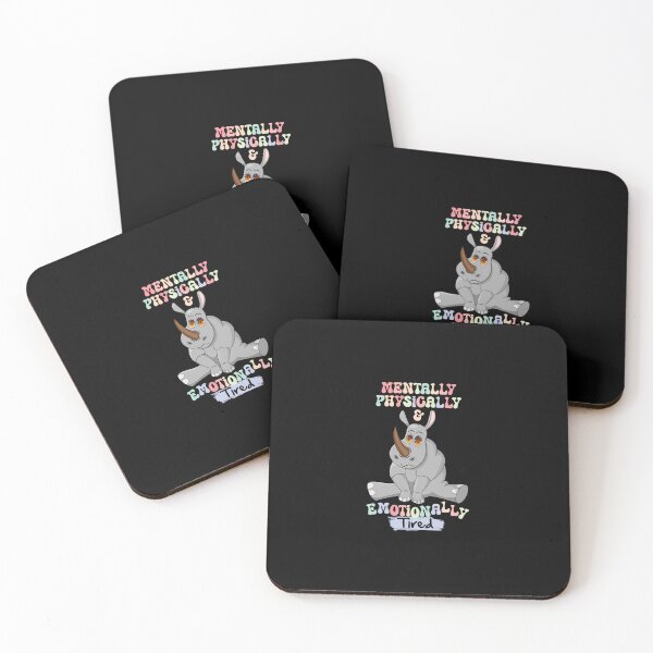 Item preview, The Weary Rhinoceros: Mentally, Physically & Emotionally Tired! designed and sold by DesignByJeff.