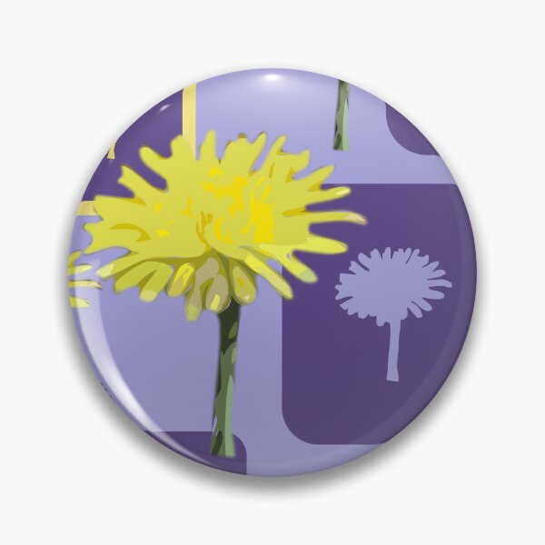 Item preview, Mod Dandelions with Purple on Lavender Repeat 5748 designed and sold by Art in My Loft.