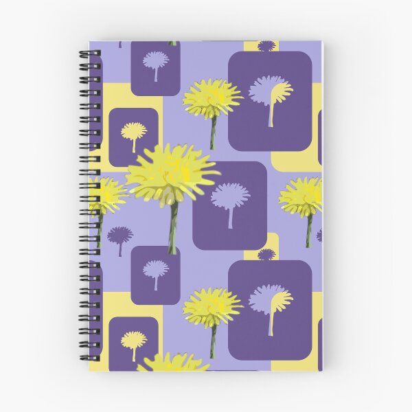 Item preview, Mod Dandelions with Purple on Lavender Repeat 5748 designed and sold by Art in My Loft.