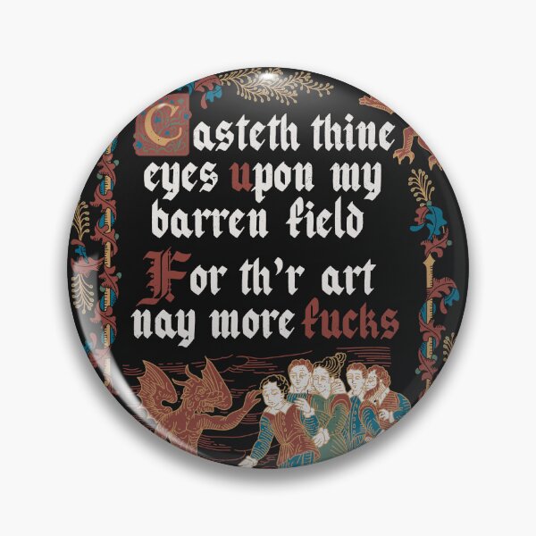 Item preview, No More F*cks Medieval Style - funny retro vintage English history  designed and sold by Nemons.