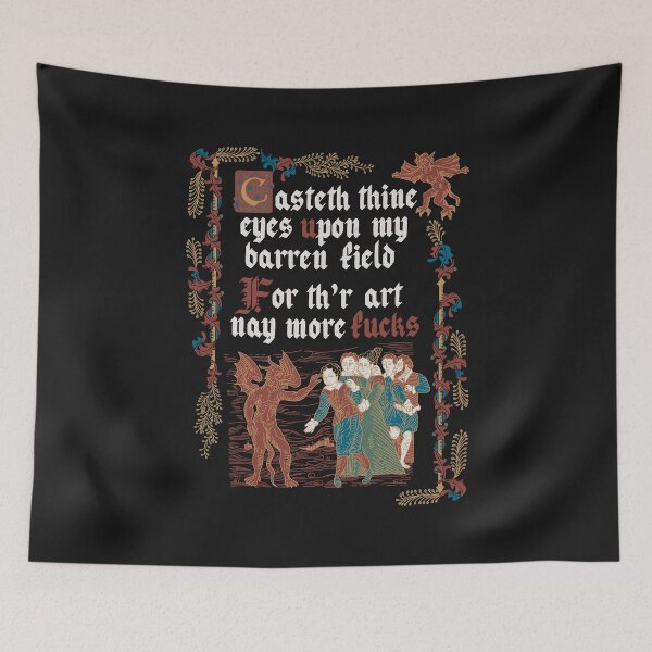 Item preview, No More F*cks Medieval Style - funny retro vintage English history  designed and sold by Nemons.