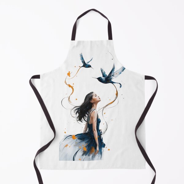 Item preview, A girl with two birds designed and sold by Aktio Design.