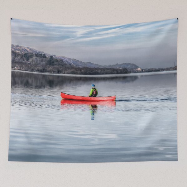 Item preview, Red Canoe Llyn Padarn Llanberis north Wales designed and sold by AJEvans.