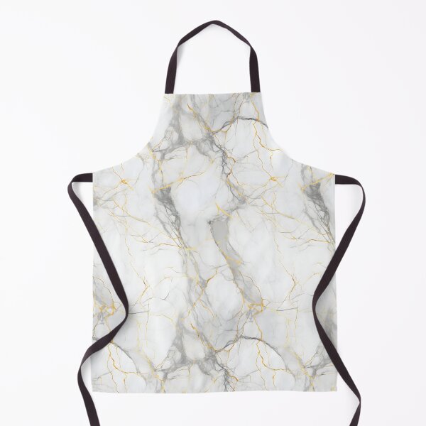 Item preview, White and Gold Seamless Repeating Marble Tile Pattern designed and sold by PeteRascal.