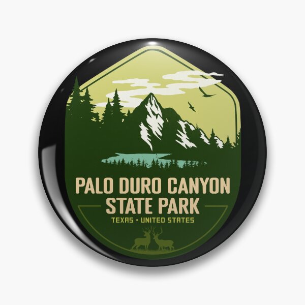 Item preview, Palo Duro Canyon State Park Texas Vacation TX Souvenir Retro Badge designed and sold by mountainfad.