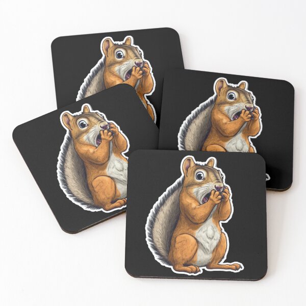 Item preview, Cute squirrel with a bushy tail designed and sold by WallGemsArt.