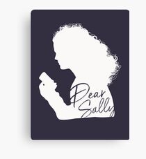 Dear Sally (White Version) Canvas Print