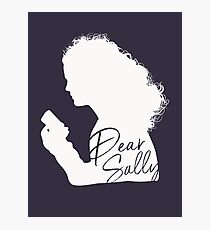 Dear Sally (White Version) Photographic Print