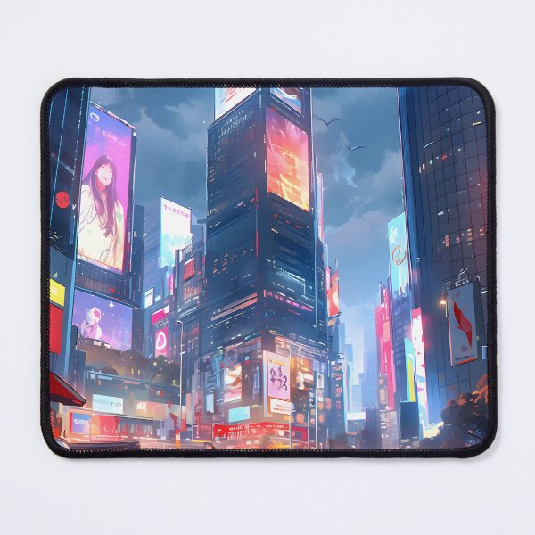 Item preview, Anime city square in Tokyo art designed and sold by TheArtistOf2022.