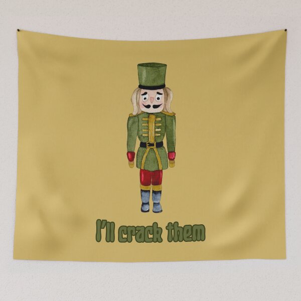 Item preview, I`ll Crack Them. Funny Nutcracker Inappropriate Christmas designed and sold by Rebel-Design.