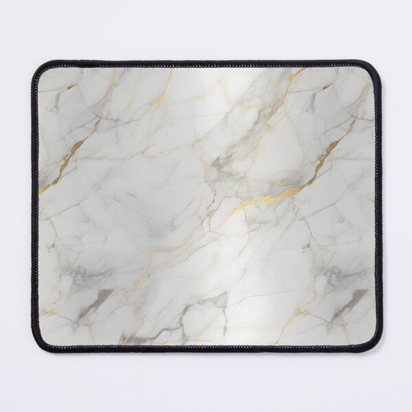 Item preview, White and Gold Seamless Repeating Marble Tile Pattern designed and sold by PeteRascal.
