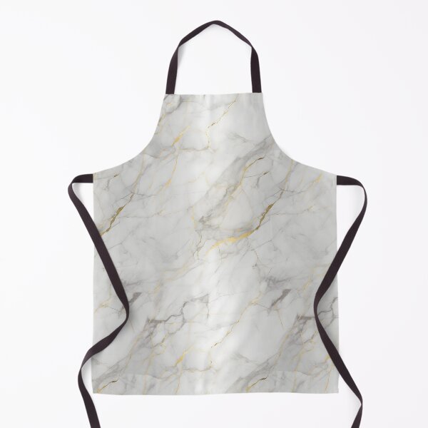 Item preview, White and Gold Seamless Repeating Marble Tile Pattern designed and sold by PeteRascal.