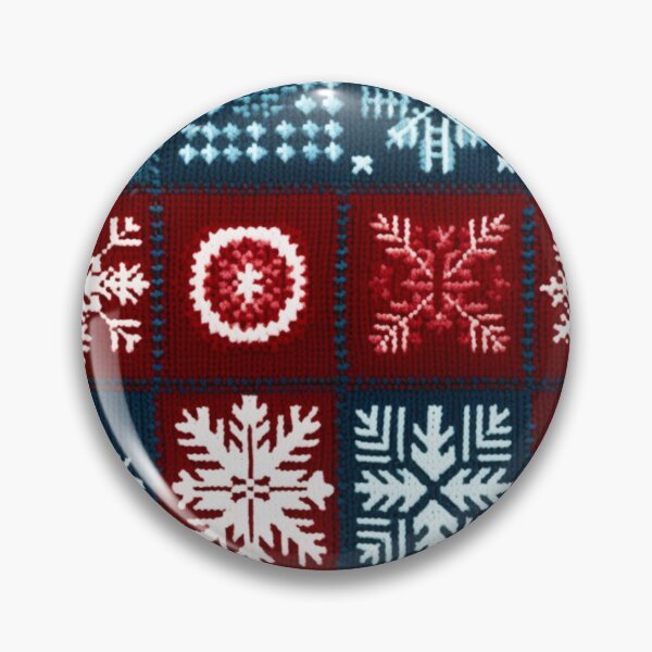 Item preview, Winter Patchwork with Christmas Snowflakes Pattern designed and sold by EvgeniiaSim.