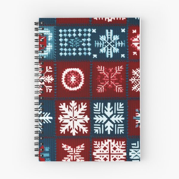 Item preview, Winter Patchwork with Christmas Snowflakes Pattern designed and sold by EvgeniiaSim.