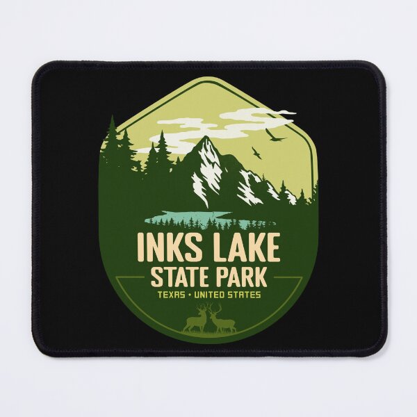 Item preview, Inks Lake State Park Texas Vacation TX Souvenir Retro Badge designed and sold by mountainfad.