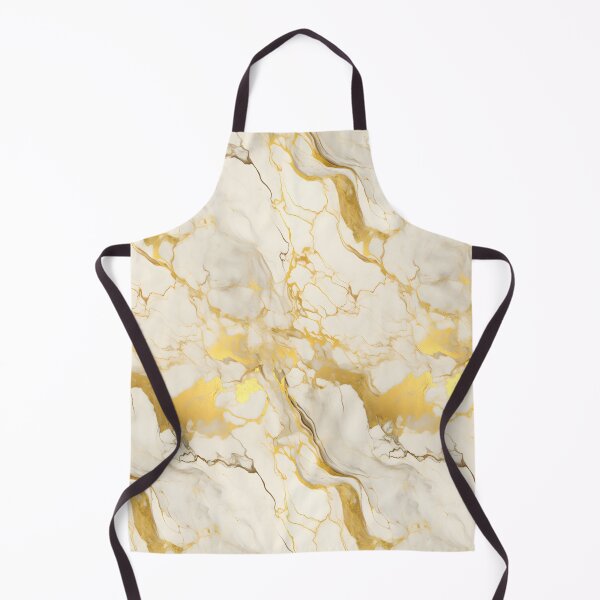 Item preview, White and Gold Seamless Repeating Marble Tile Pattern designed and sold by PeteRascal.