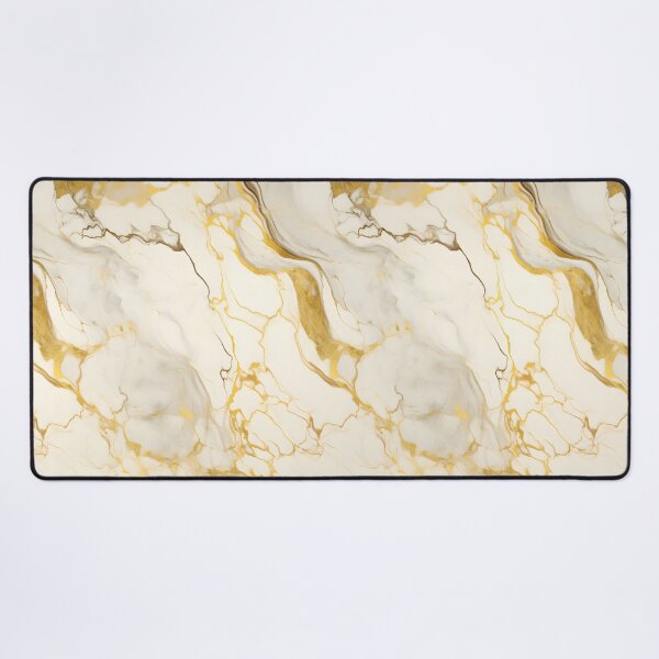 Item preview, White and Gold Seamless Repeating Marble Tile Pattern designed and sold by PeteRascal.