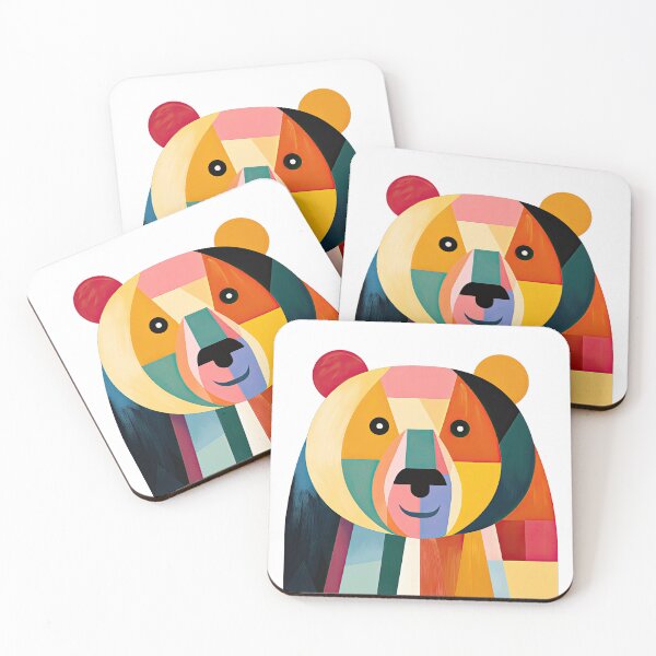 Item preview, Mid Century Modern Geometric Bear designed and sold by GulDesignCo.