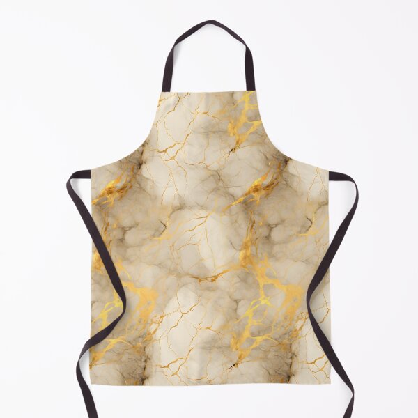 Item preview, White and Gold Seamless Repeating Marble Tile Pattern designed and sold by PeteRascal.