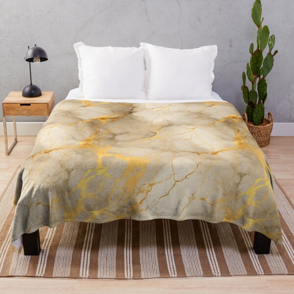 Item preview, White and Gold Seamless Repeating Marble Tile Pattern designed and sold by PeteRascal.