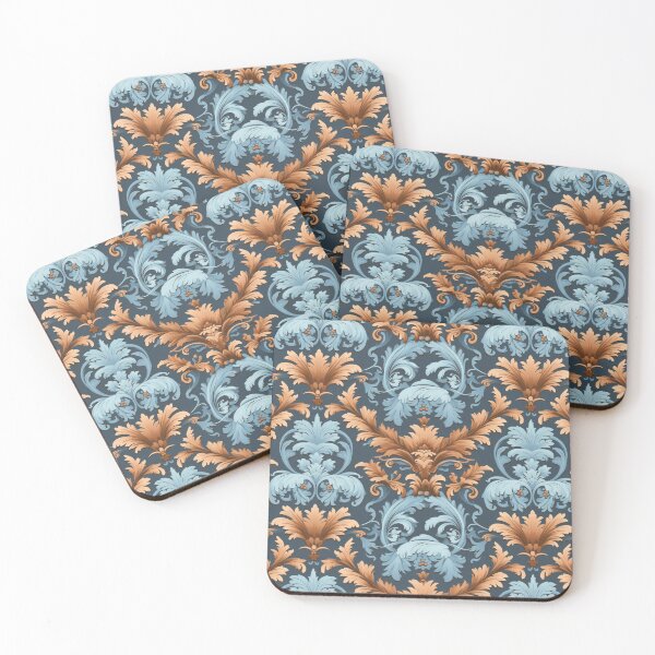 Item preview, Damask style design pattern with trending colours for home decoration and living designed and sold by VISIONARTIST.