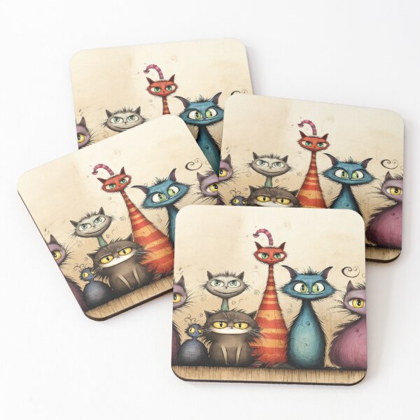 Item preview, Cat series in a vintage look designed and sold by Pixelartistin.