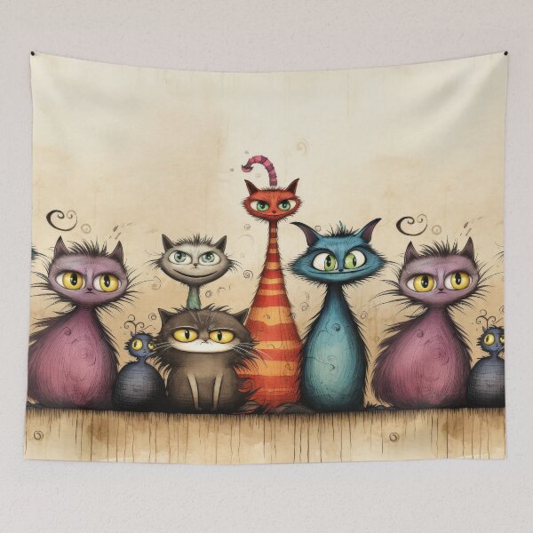 Item preview, Cat series in a vintage look designed and sold by Pixelartistin.