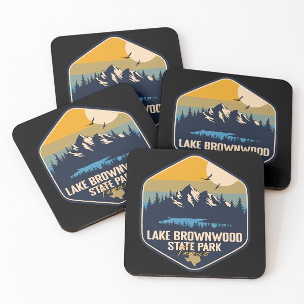 Item preview, Lake Brownwood State Park Texas Vacation TX Souvenir Retro Badge designed and sold by mountainfad.