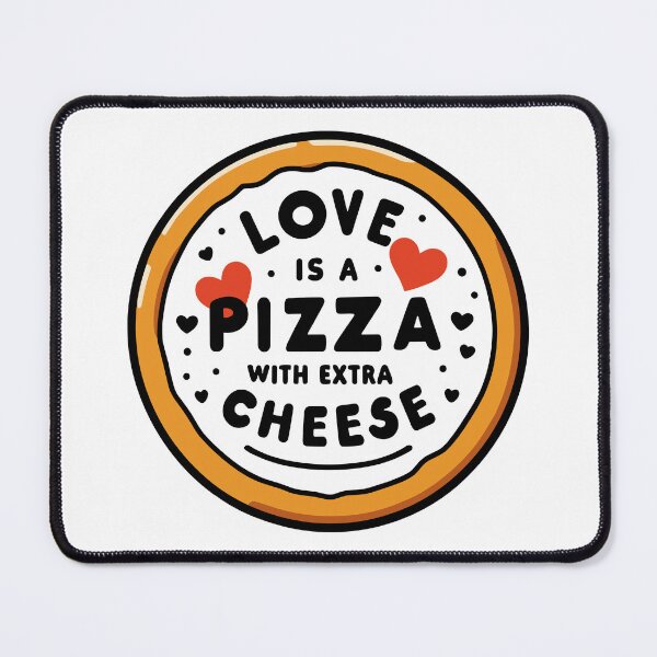Item preview, Love is a Pizza with Extra Cheese designed and sold by Frank Ring.