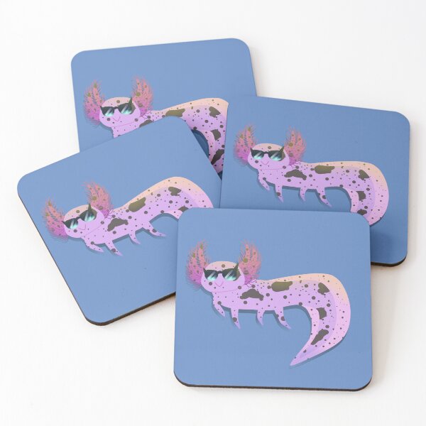 Item preview, Axolotl That is Friend Shaped (cool pied) designed and sold by Tweetyeti.