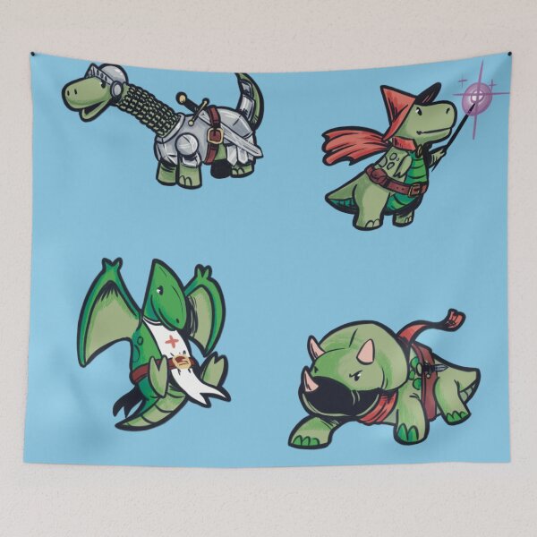 Item preview, Dinosaur DND party designed and sold by YazminCityArts.