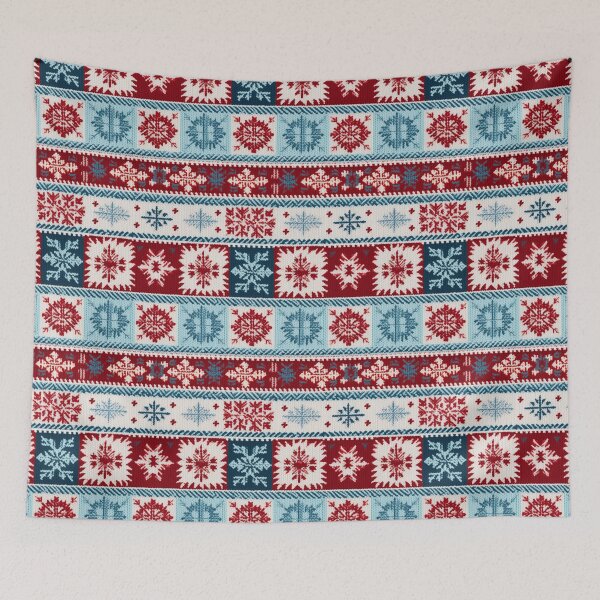 Item preview, Winter Patchwork with Christmas Snowflakes Pattern designed and sold by EvgeniiaSim.