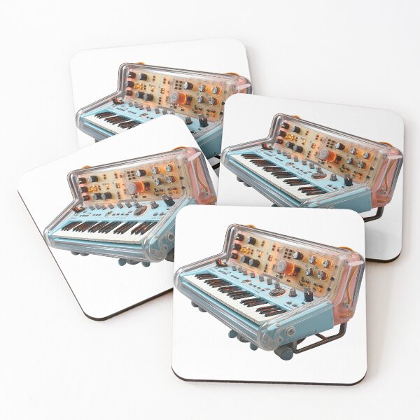 Item preview, Analog synthesizer, transparent and blue designed and sold by ivanmejia.