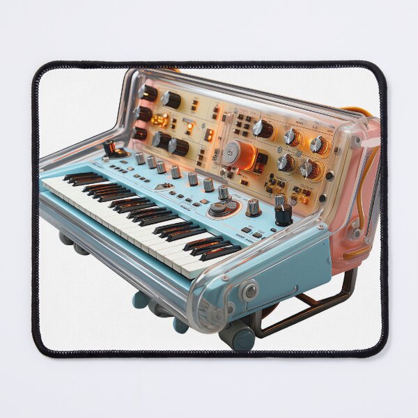 Item preview, Analog synthesizer, transparent and blue designed and sold by ivanmejia.