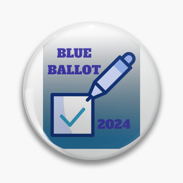 Item preview, Blue Ballot 2024 Elections Vote Blue for Democracy designed and sold by Gemini-PNW.