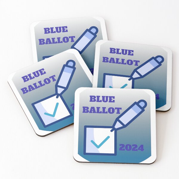 Item preview, Blue Ballot 2024 Elections Vote Blue for Democracy designed and sold by Gemini-PNW.