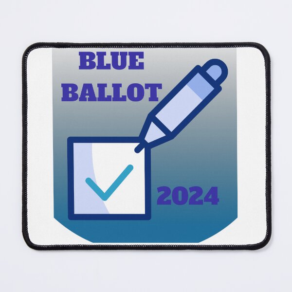 Item preview, Blue Ballot 2024 Elections Vote Blue for Democracy designed and sold by Gemini-PNW.