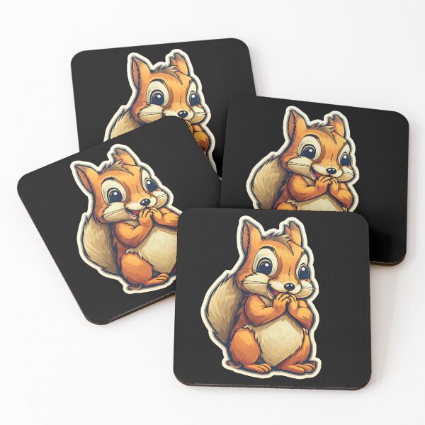 Item preview, Cute squirrel with a charming smile designed and sold by WallGemsArt.