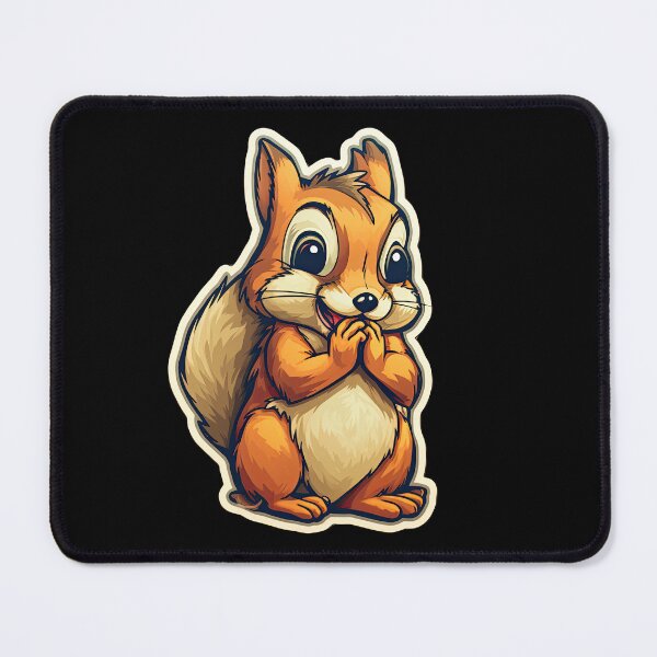 Item preview, Cute squirrel with a charming smile designed and sold by WallGemsArt.