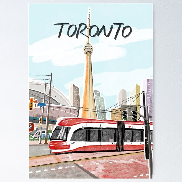 Item preview, Toronto Landmarks - CN Tower and Tram designed and sold by joqiao.