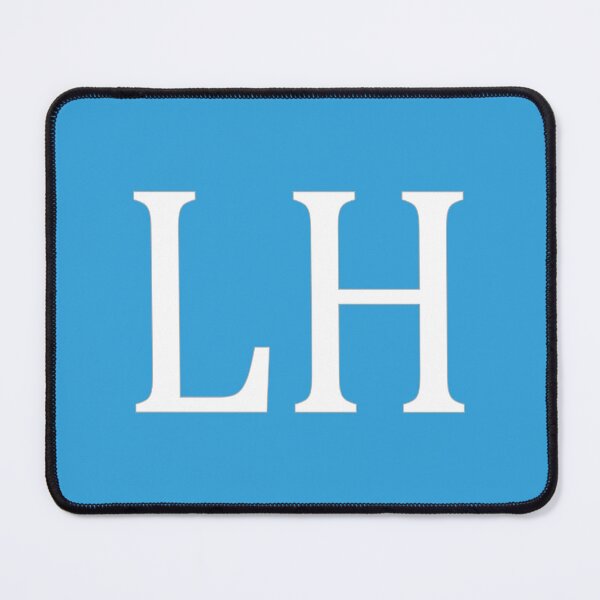 Item preview, LH Initials Monogram Elegant White Letters designed and sold by Jeallan Designs.