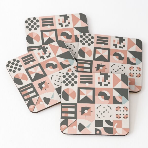 Item preview, Memphis Style 80's Abstract Geometric Shaped Retro Art Tile designed and sold by CraftedRealm.
