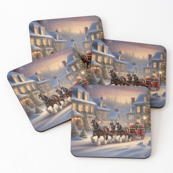 Item preview, Clydesdales delivering Christmas designed and sold by laser1064.