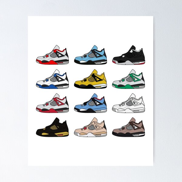 Air Jordan 4 Posters for Sale | Redbubble
