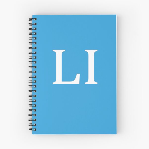 Item preview, LI Initials Monogram Elegant White Letters designed and sold by Jeallan Designs.