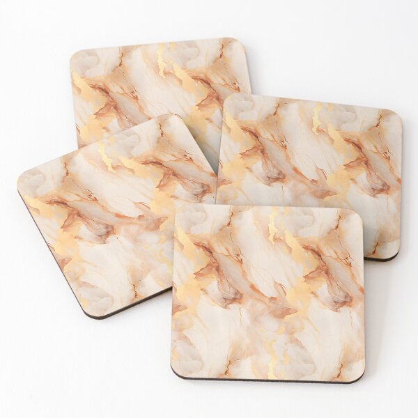 Item preview, White Chocolate and Gold Seamless Repeating Marble Pattern designed and sold by PeteRascal.