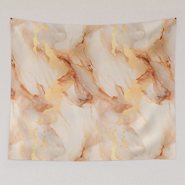 Item preview, White Chocolate and Gold Seamless Repeating Marble Pattern designed and sold by PeteRascal.